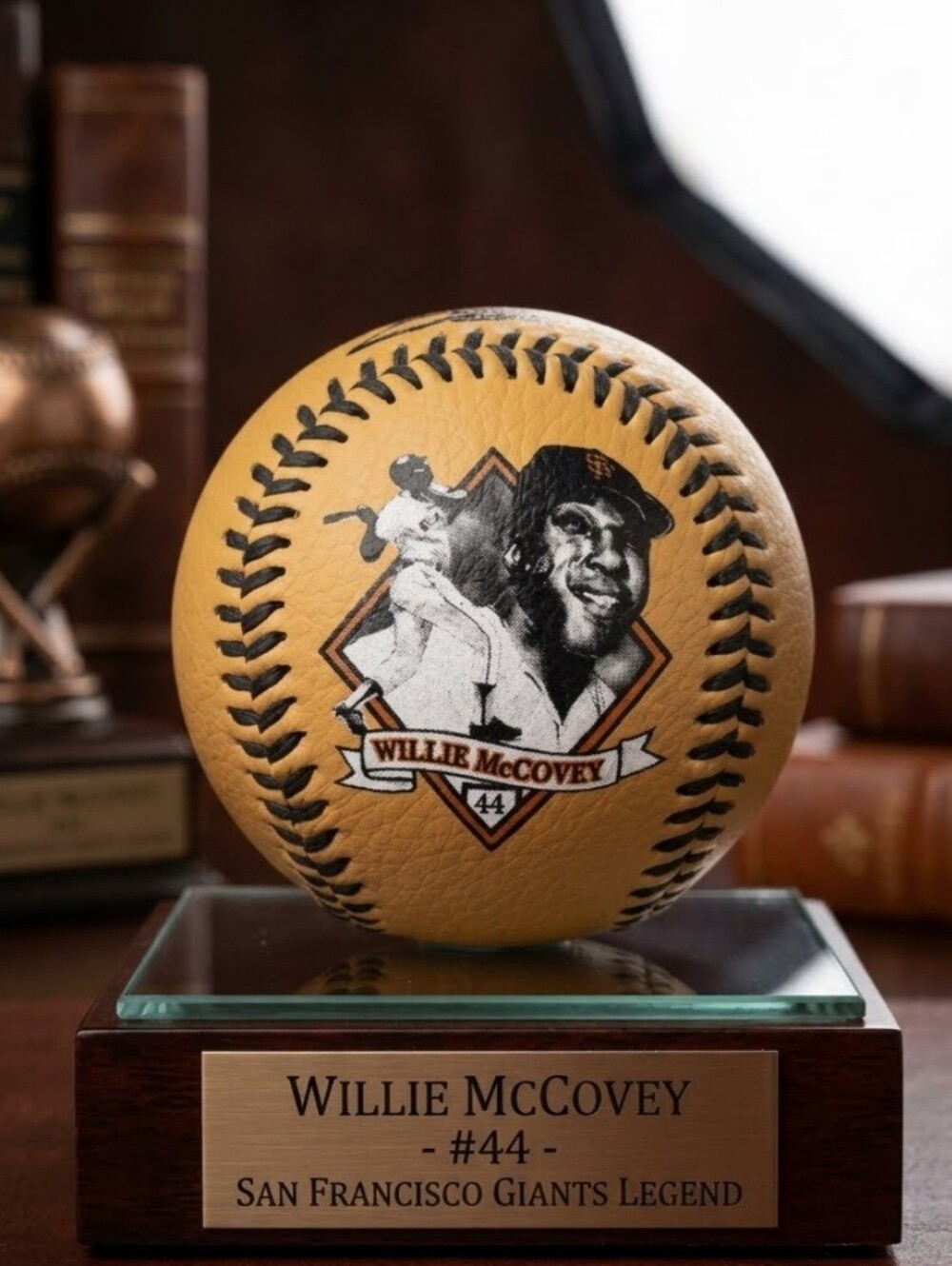 Willie McCovey SF Giants Legends 2005 Rawlings Chevron Collection Ball.